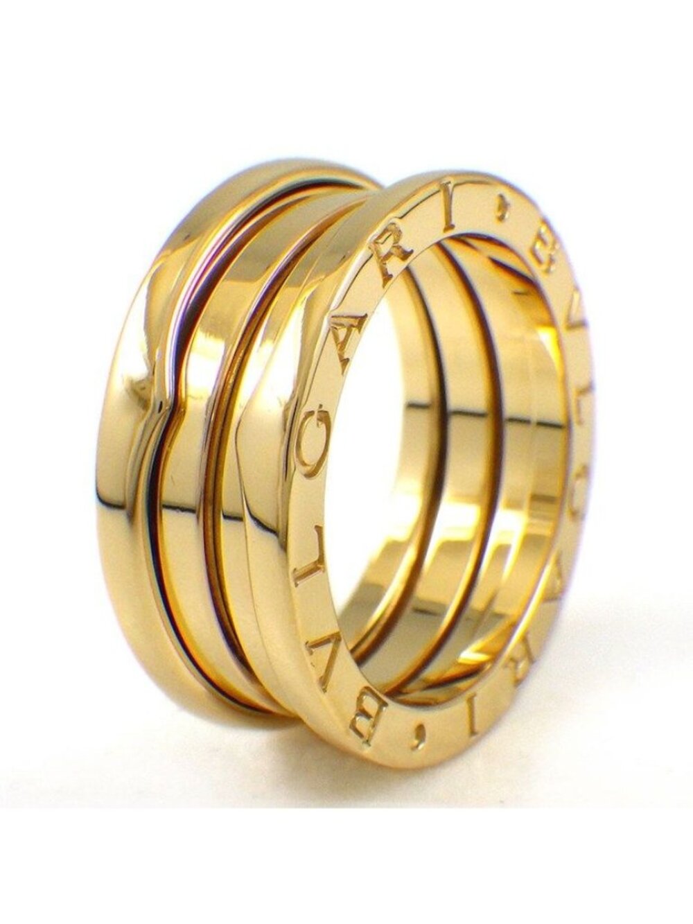 Bvlgari Ring B.zero1 Band Logo 18K Yellow Gold